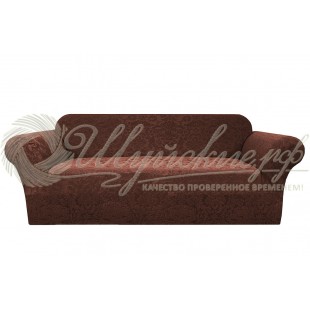 Чехол на двухместный диван Челтон шоколад фото